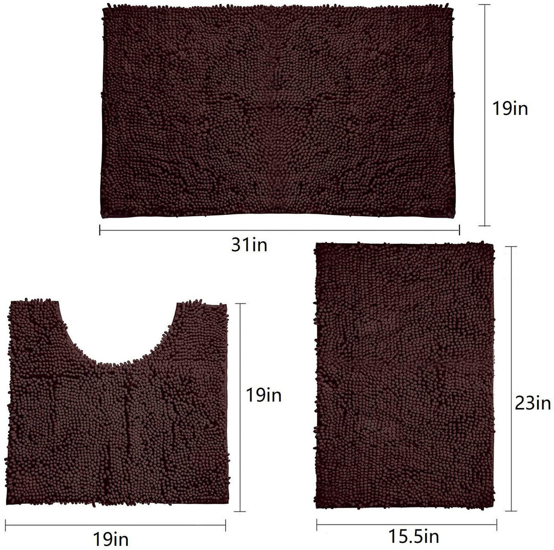 Soft Microfiber Bath Rug Set Bowlift