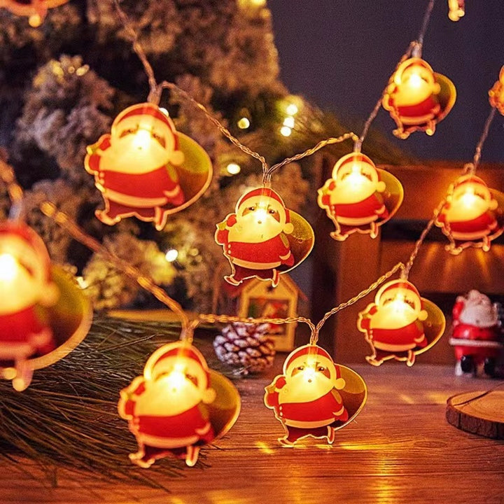 LED Christmas string lights with various motifs