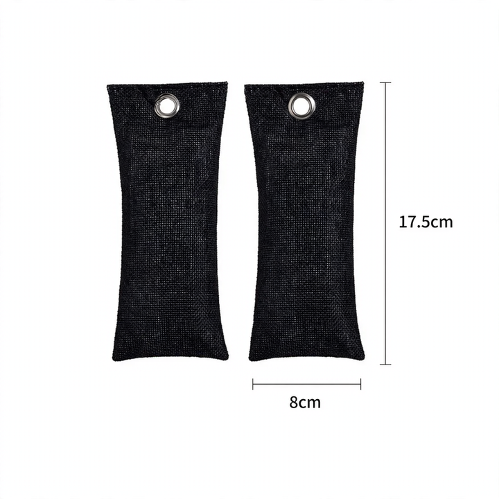 Activated carbon shoe bags for odor neutralization