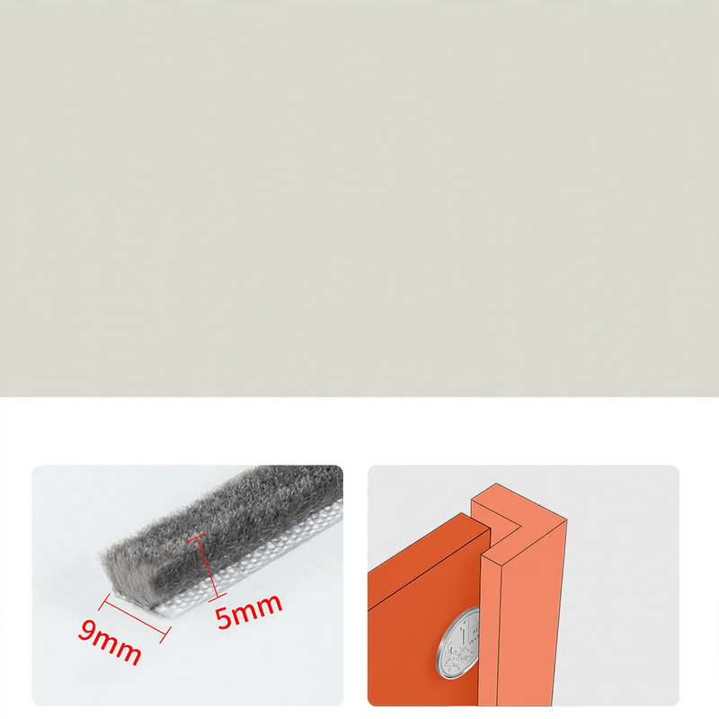 Brush seal for sliding windows and doors