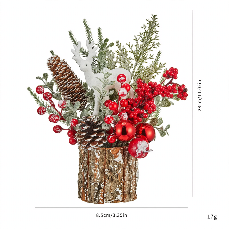Decorative table Christmas tree figure, 30 cm