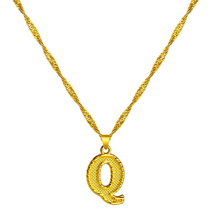 BowLift | 18K gold-plated initial letter necklace