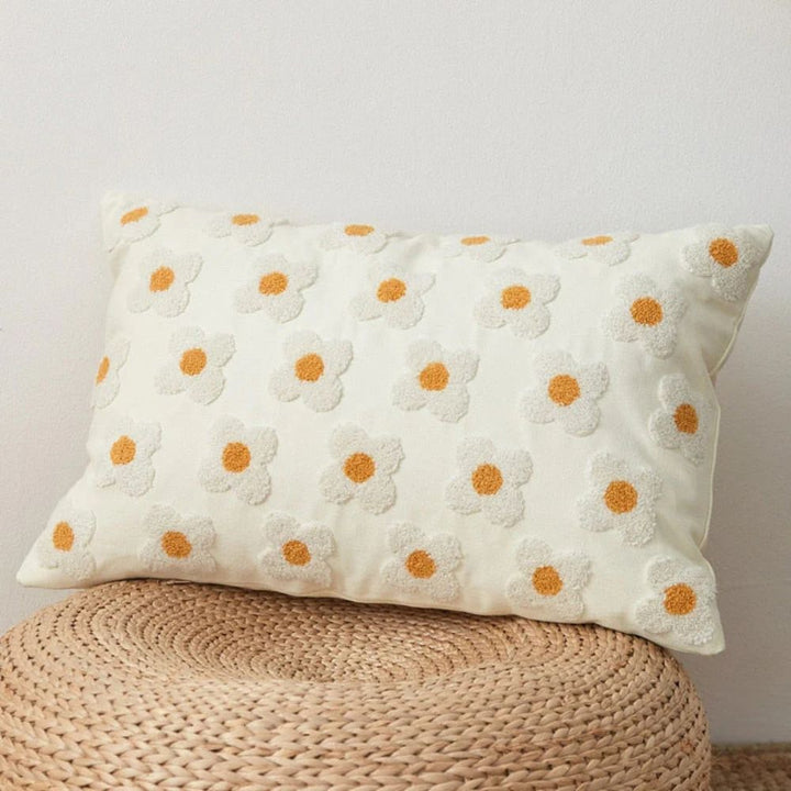 BowLift | Lustrous Floral Embroidered Cushion Cover