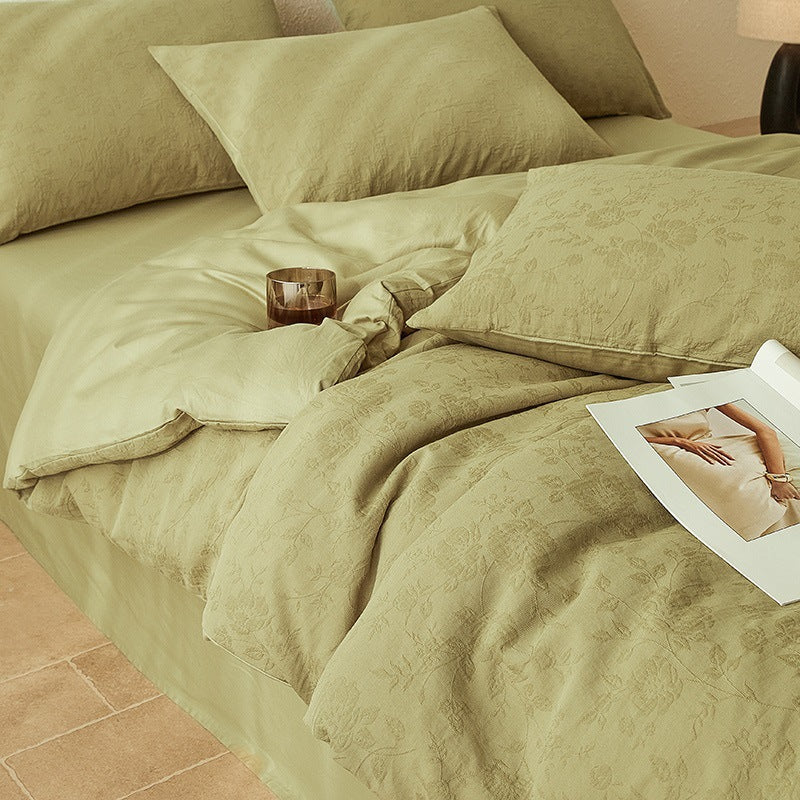 Brushed cotton bedding set, modern
