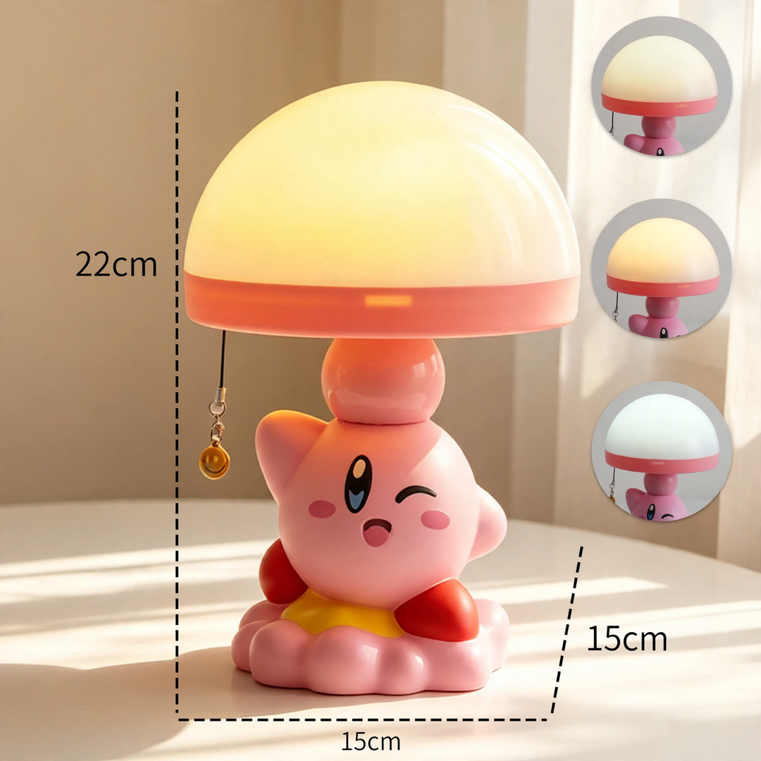 Kirby Cartoon Table Lamp with Pull Switch