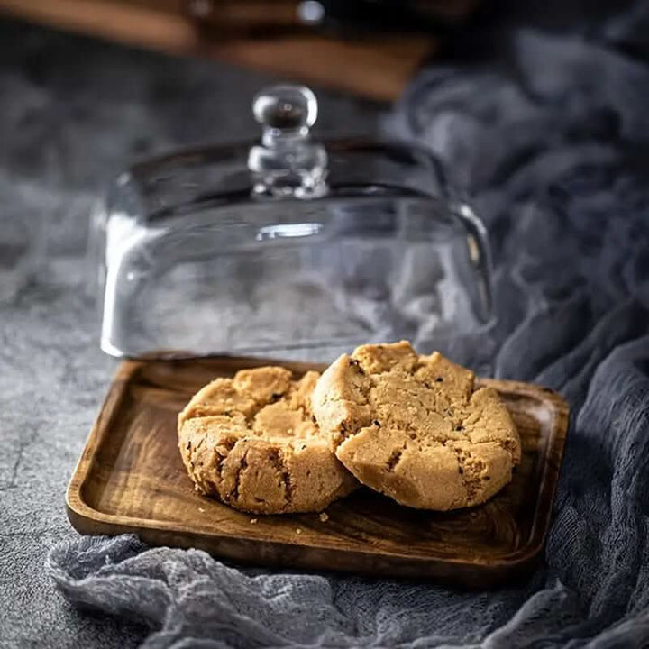 BowLift | Wooden Butter Dish with Glass Lid – Elegant Tableware