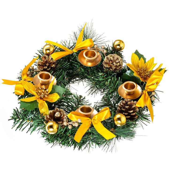 Christmas wreath with bow, Advent decoration