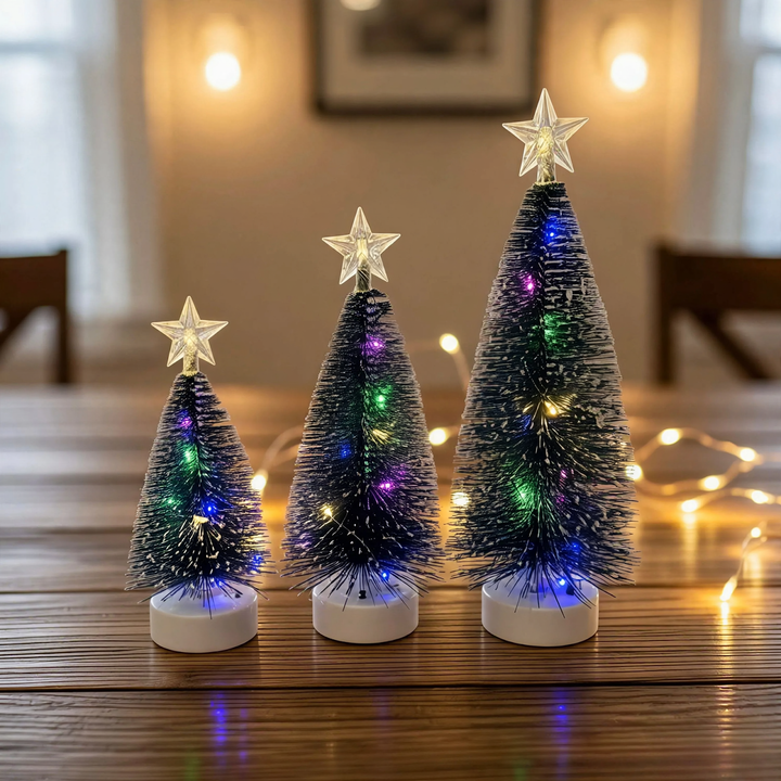Mini Christmas Tree Set with LED Lighting