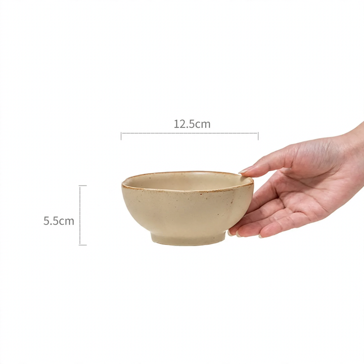 Ceramic bowl, round, 12–13 cm, vintage style