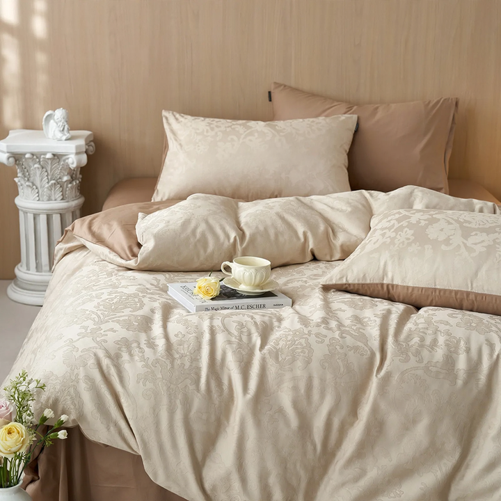 Long-staple cotton bedding set, 4-piece