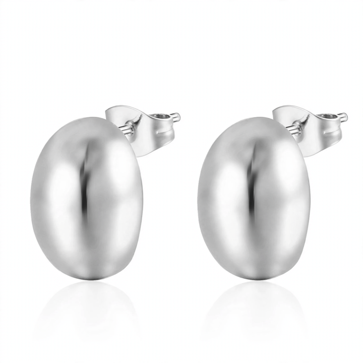 Crescent moon earrings made of stainless steel