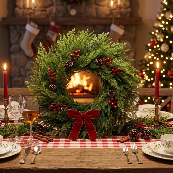 Large Christmas wreath for the door