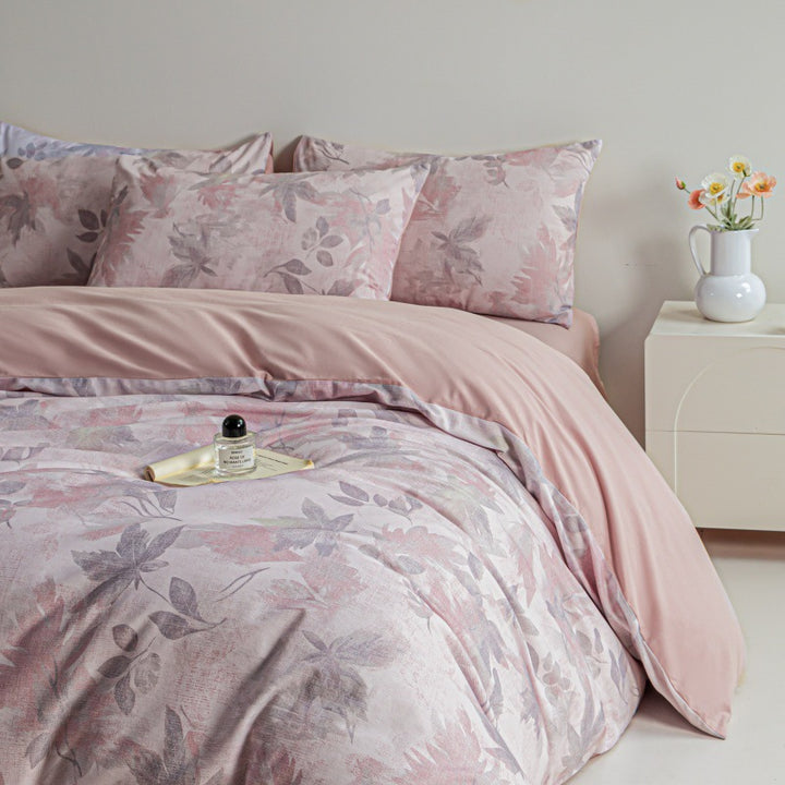 Checked cotton bedding, warm, 3 or 4-piece