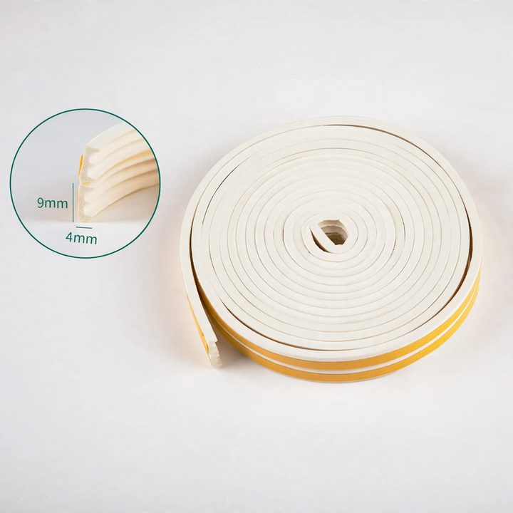 Door gap sealing strip for interior doors