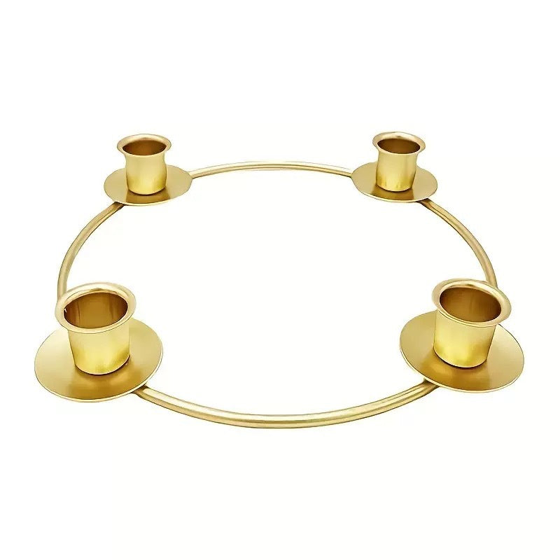 Decorative metal candle holder in European style