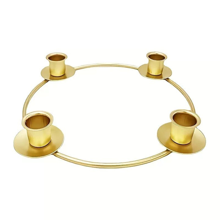 Decorative metal candle holder in European style