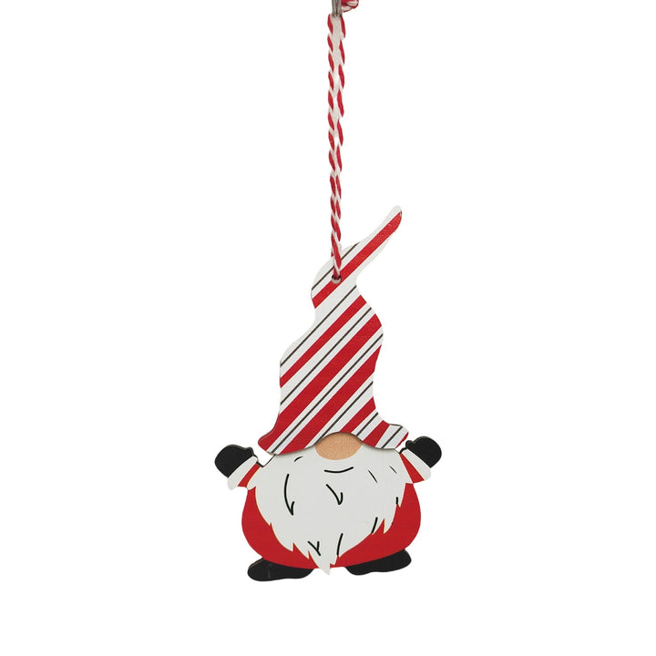 Wood Christmas Ornaments Gnome Figures