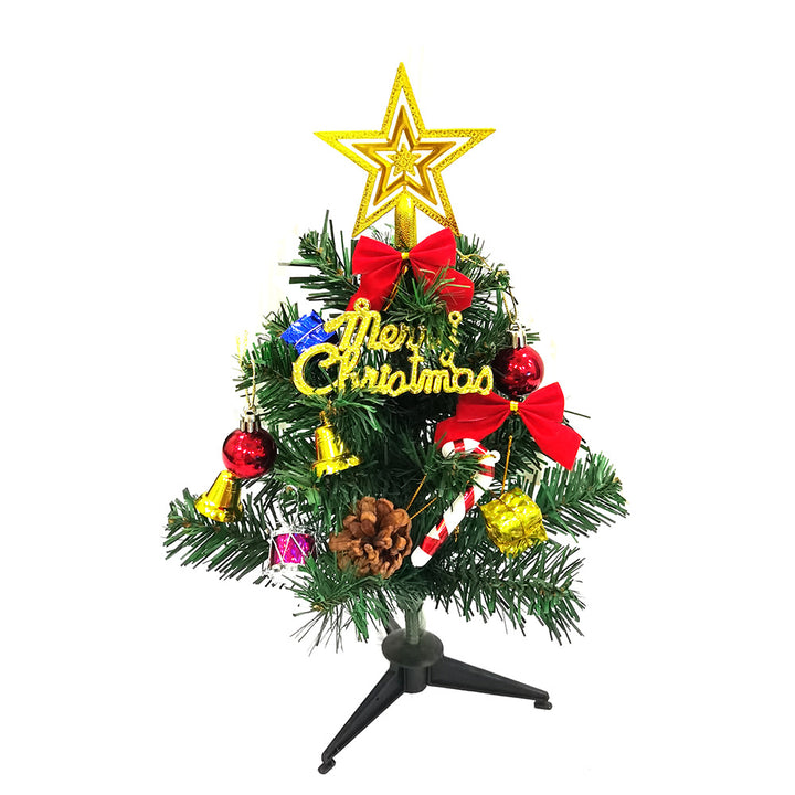 Mini Christmas Tree Set with Lighting and Ornaments
