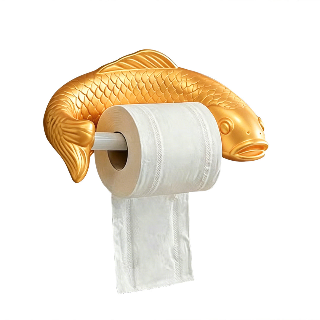 Toilet paper holder Carp design, wall-mounted, TJ010