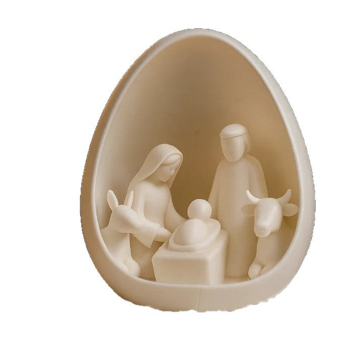 Decorative nativity figure made of PLA in 3D print