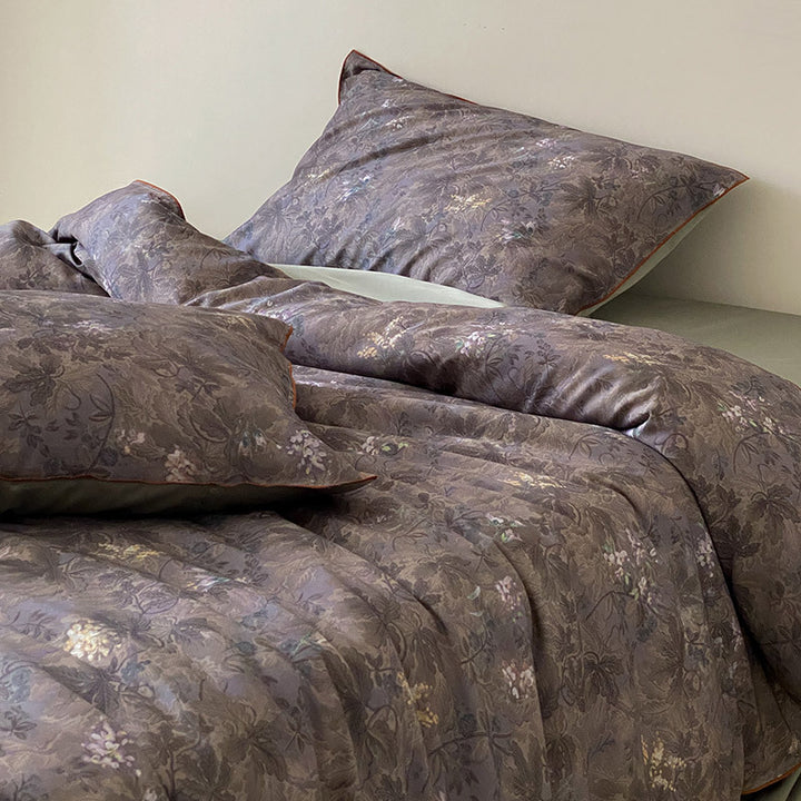 Bed linen set made of brushed long-staple cotton