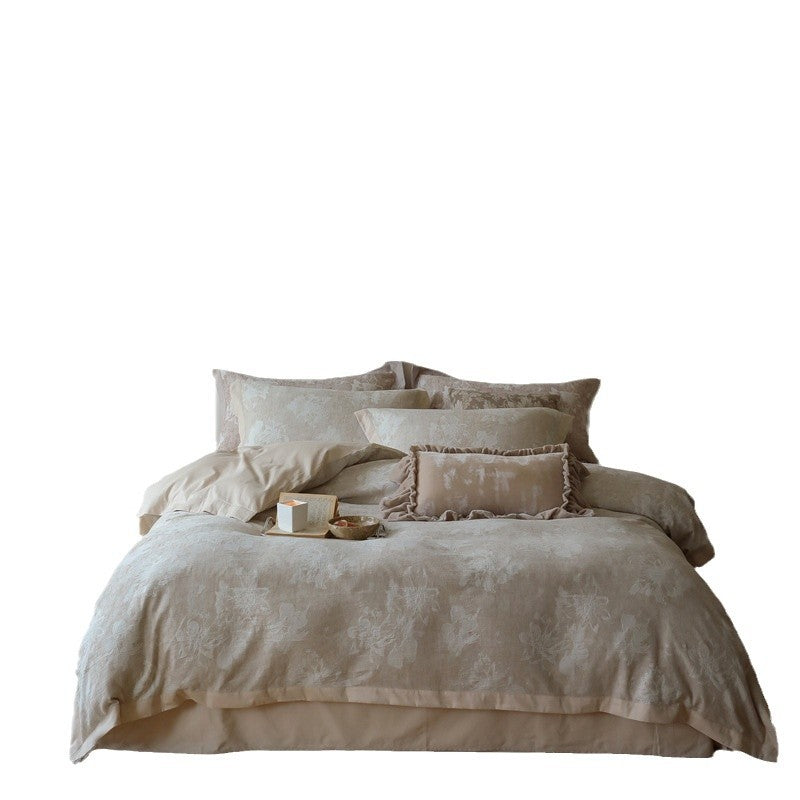 Long-staple cotton bed linen, 100, floral pattern
