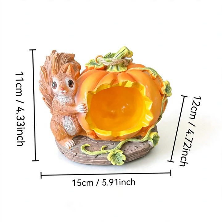 Decorative birdhouse in stump tree look made of resin