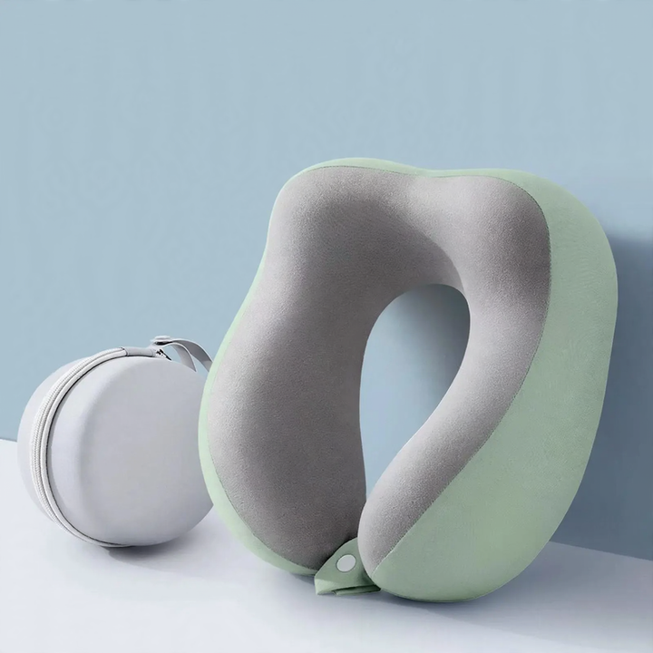 Travel Neck Pillow U-Shape Memory Foam 360° Neck Support