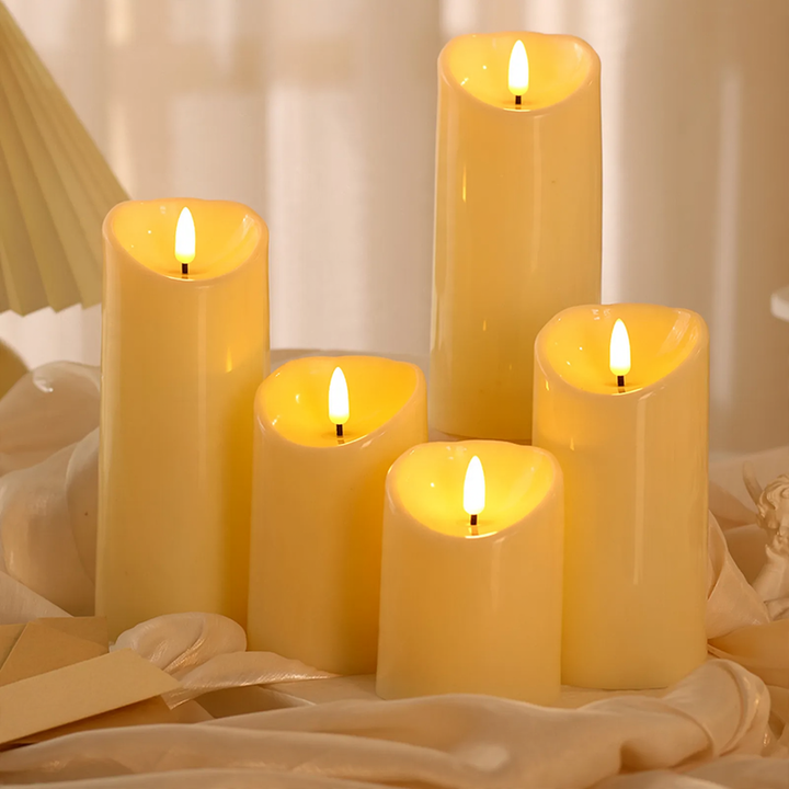 Realistic LED Stump Candles