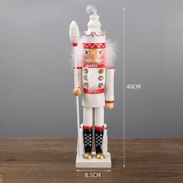Nutcracker figure made of pine wood, European style