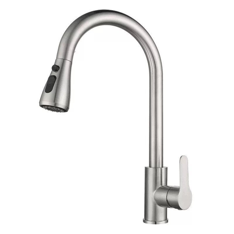 Pull-out kitchen faucet with ceramic valve