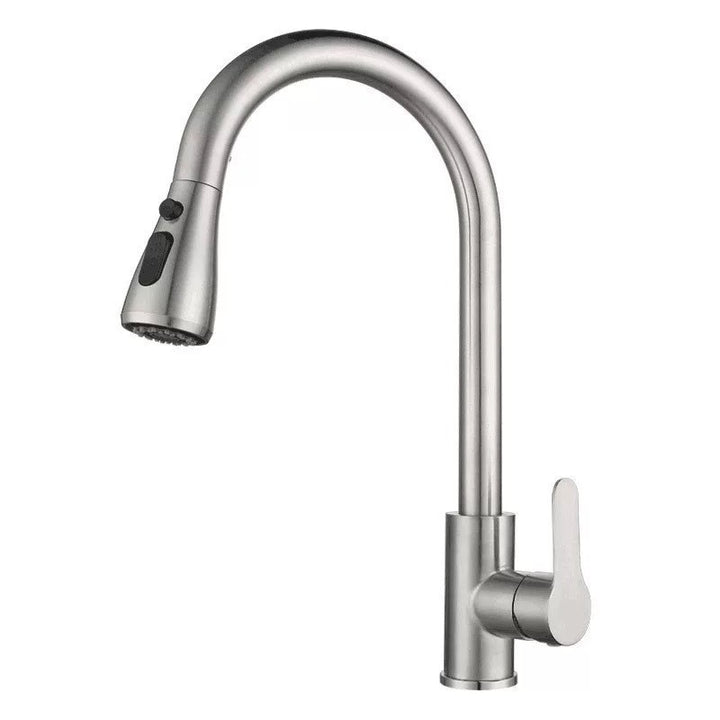Pull-out kitchen faucet with ceramic valve