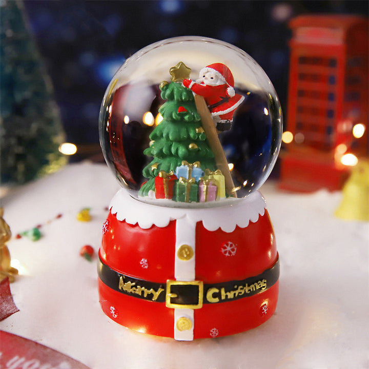 Decorative Christmas ball music box set