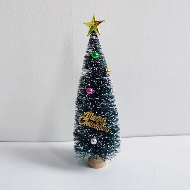 Mini Christmas Tree Set with Pearl Decoration