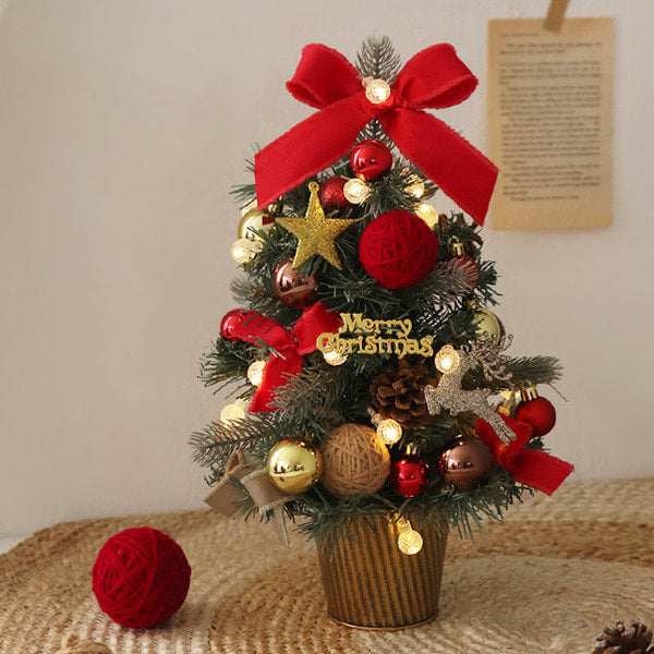Artificial Christmas tree with LED lighting, 40-90 cm