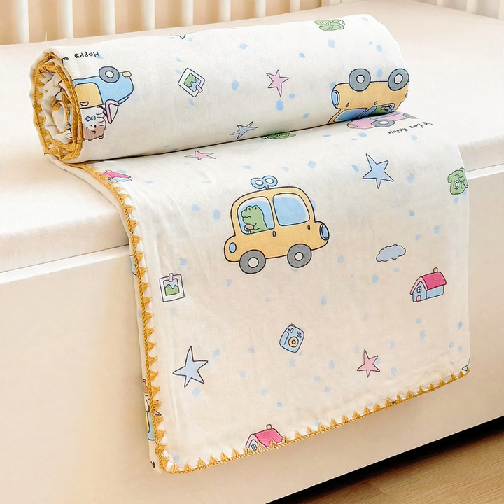 Cotton blanket for children, versatile use