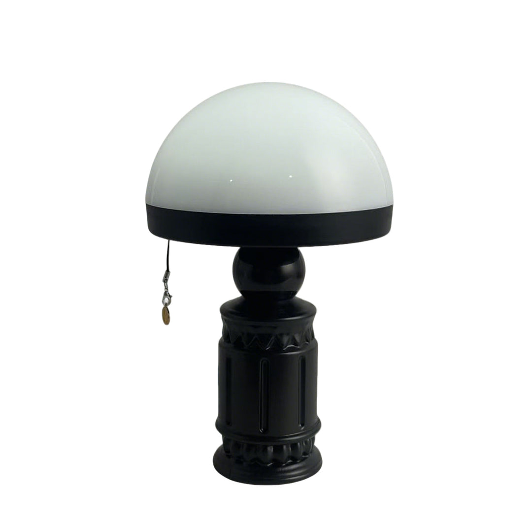 Vintage column lamp with relief pattern
