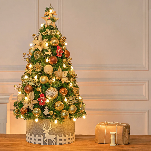 Mini Christmas tree set, 60 cm, PVC, table decoration