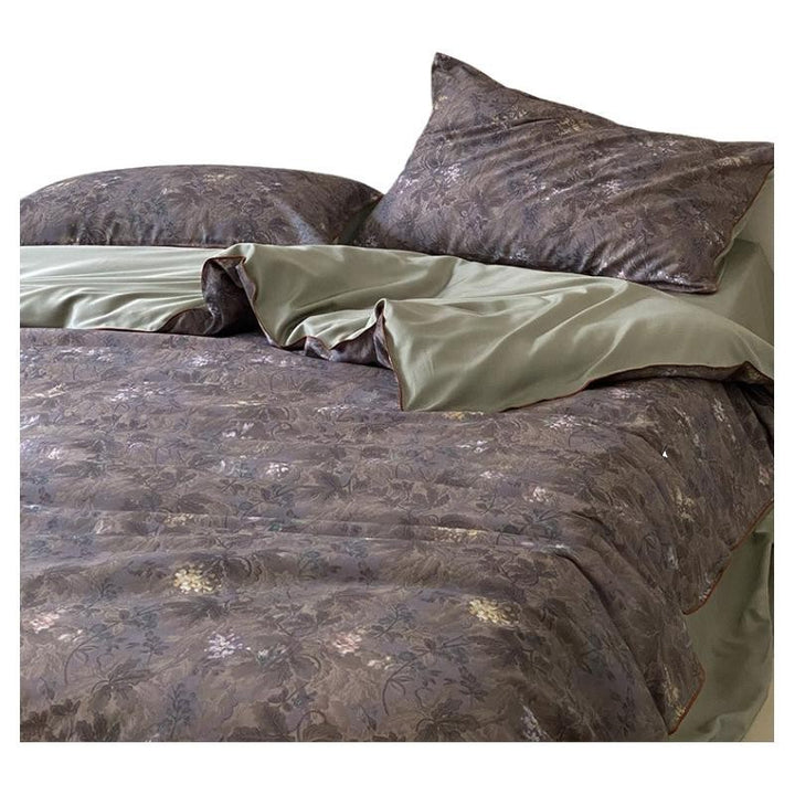 Bed linen set made of brushed long-staple cotton