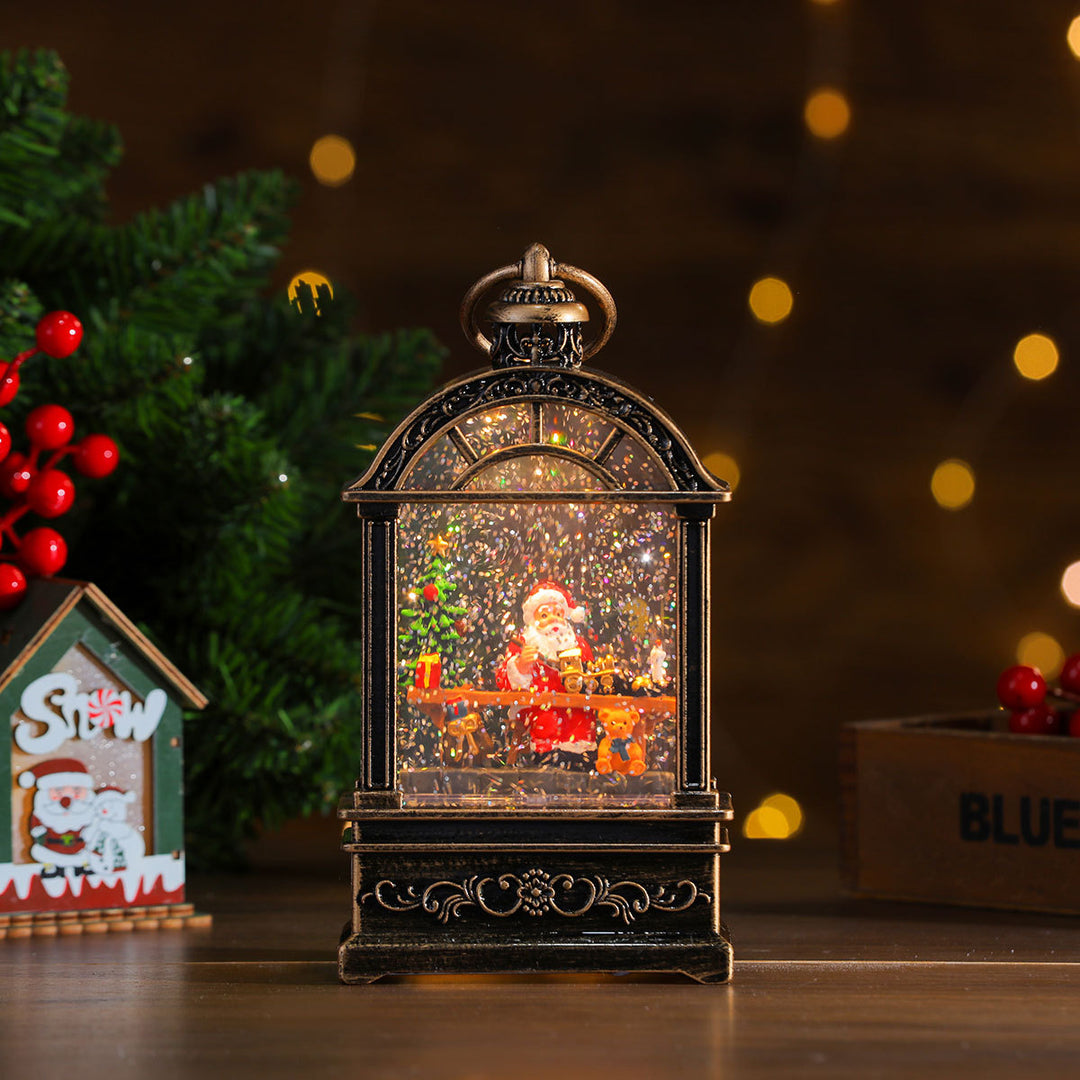 Decorative Christmas window light with music and light