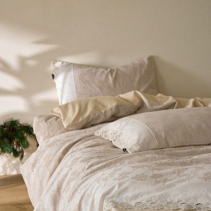 Cotton-linen bedding set, Korean style