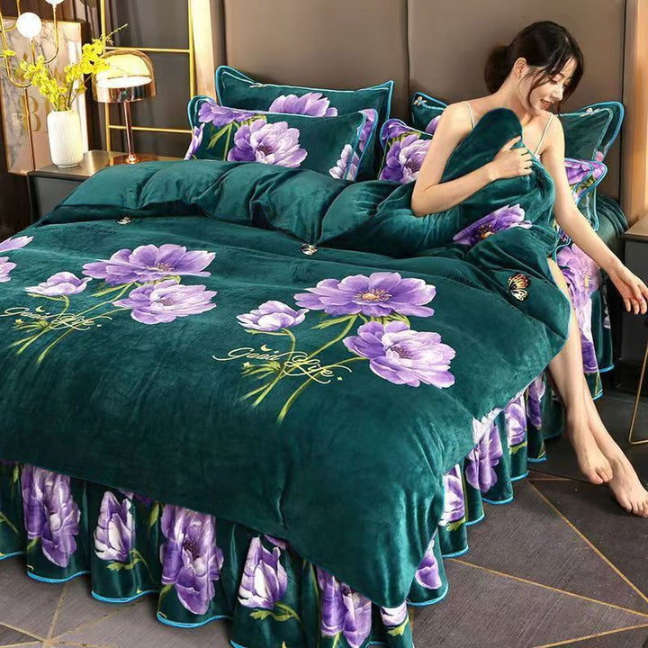 Double-sided milk fiber duvet