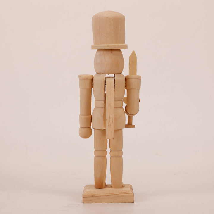 Nutcracker figure made of wood, 20 cm, for self-design