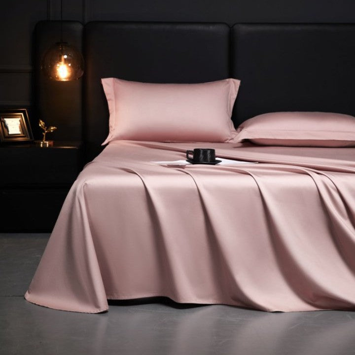 Bed sheet made of long-staple cotton, satin