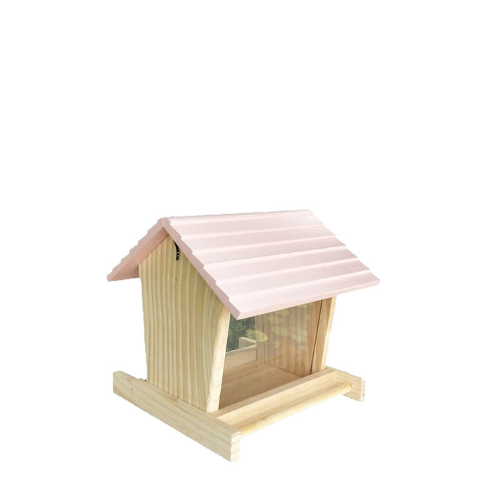 Hanging wooden birdhouse for garden and balcony