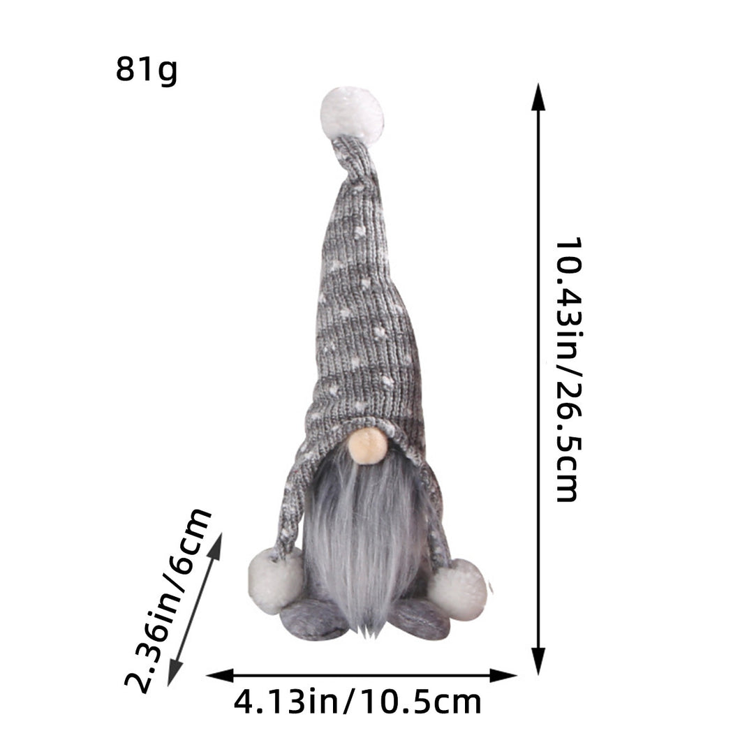 Decorative gnome figure with knitted hat