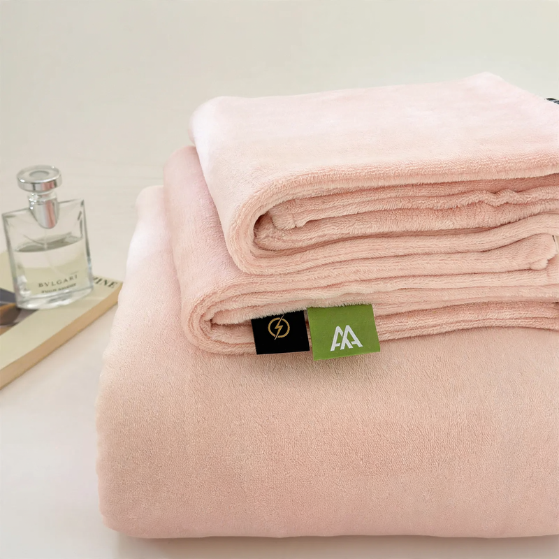 Soft milk fiber fleece pillowcase, solid color, warm