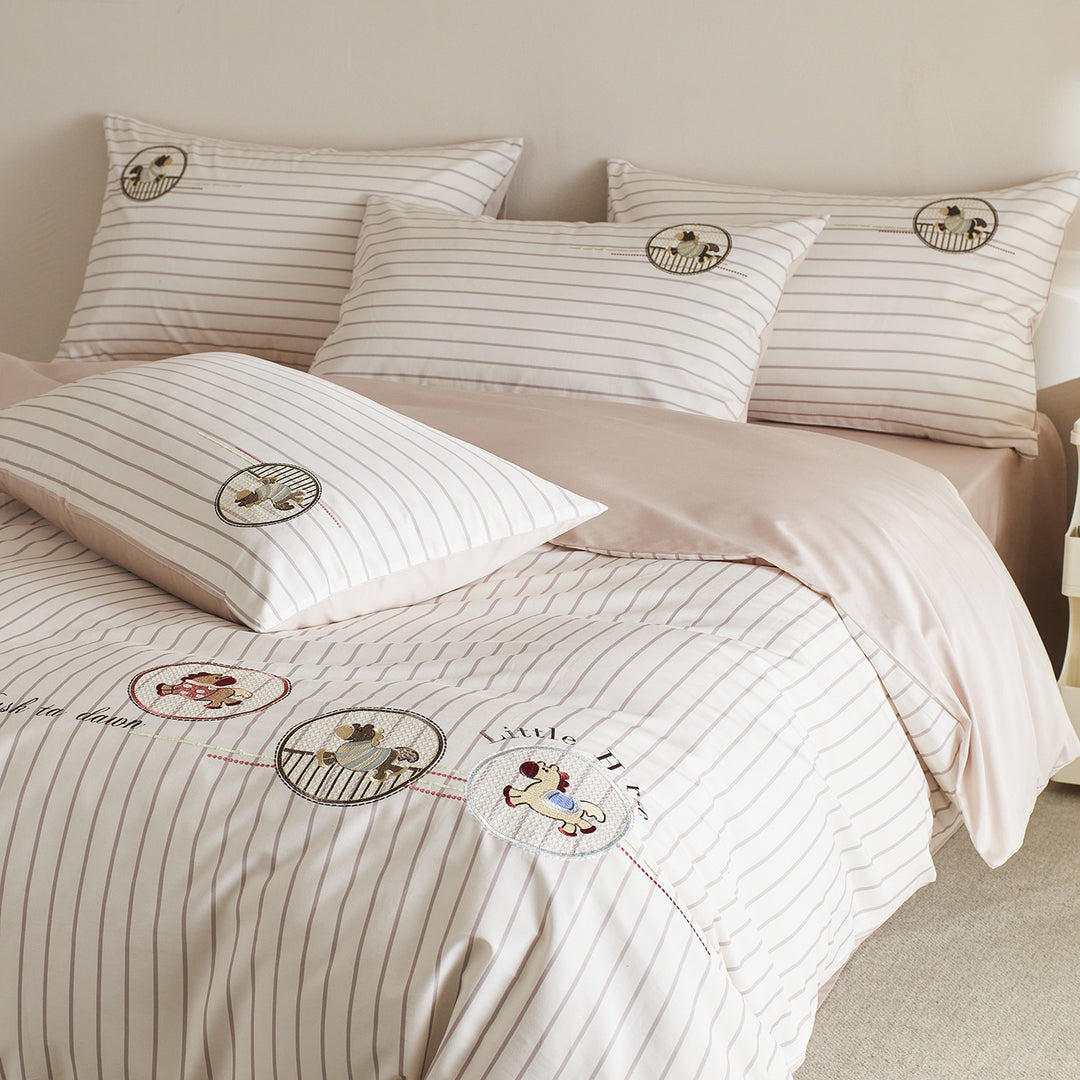 Cotton bedding set, 4-piece, cartoon pattern, long staple