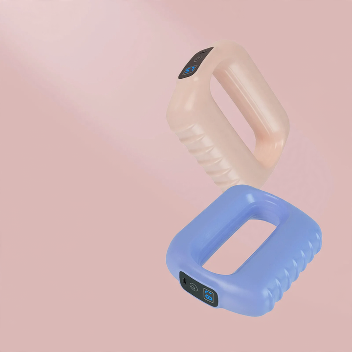 Vibrating fascia roller with LCD display
