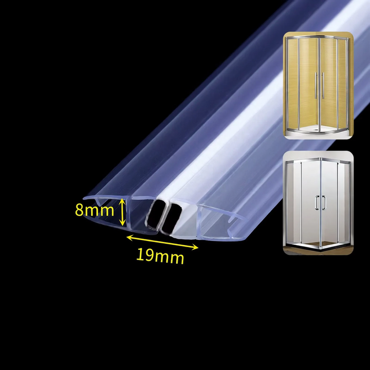 Magnetic seal strip for glass doors